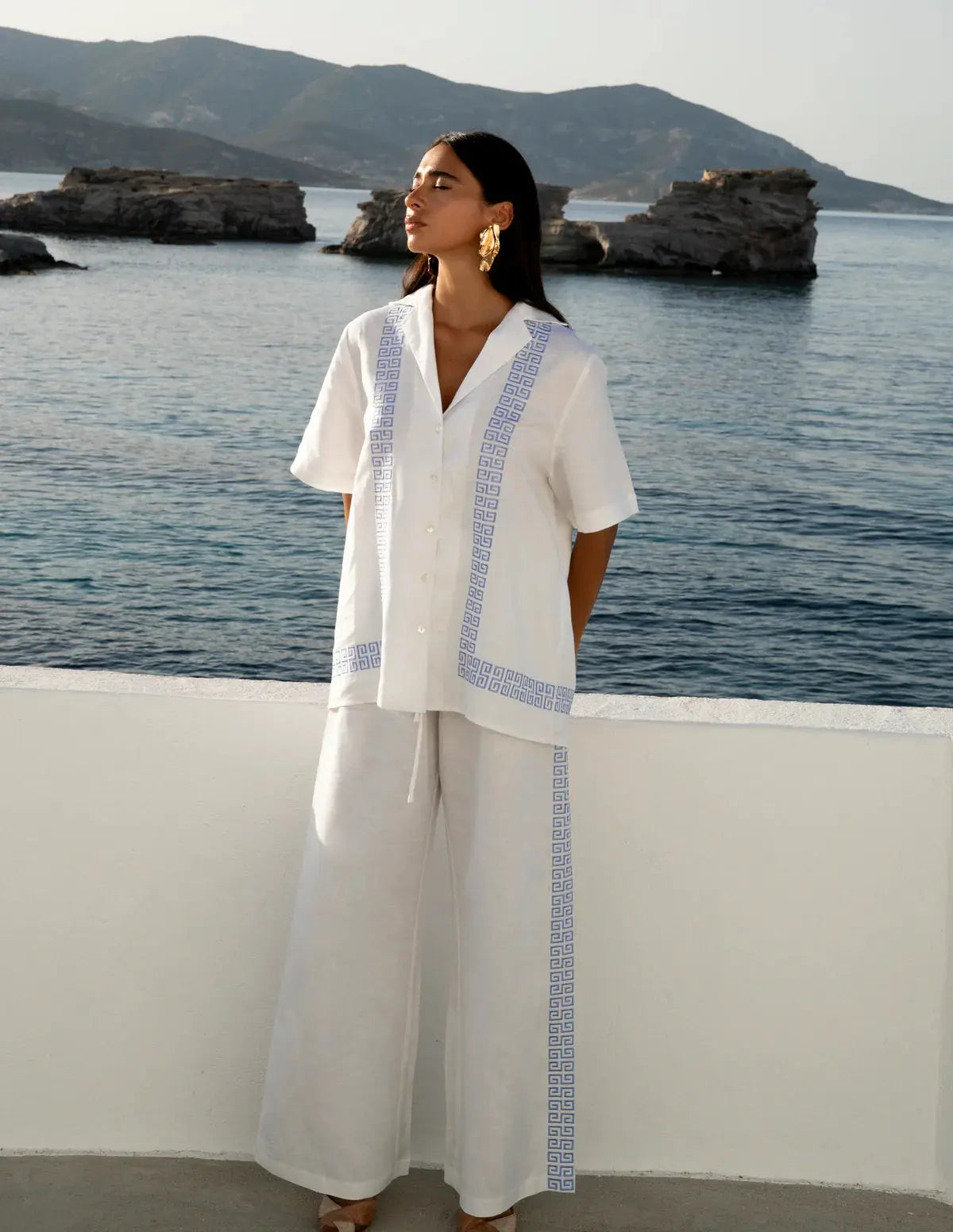 Wide Leg Pant in White Summi Summi