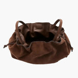 Brown Suede Mila Medium Tote