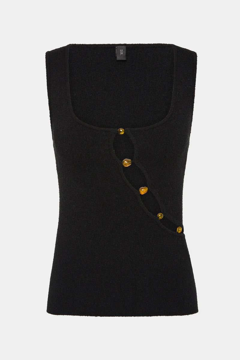 Sleeveless black top with beading by sir
At clothlifestyle boutique