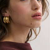 The Rosetta Earring in Gold Anna Rossi