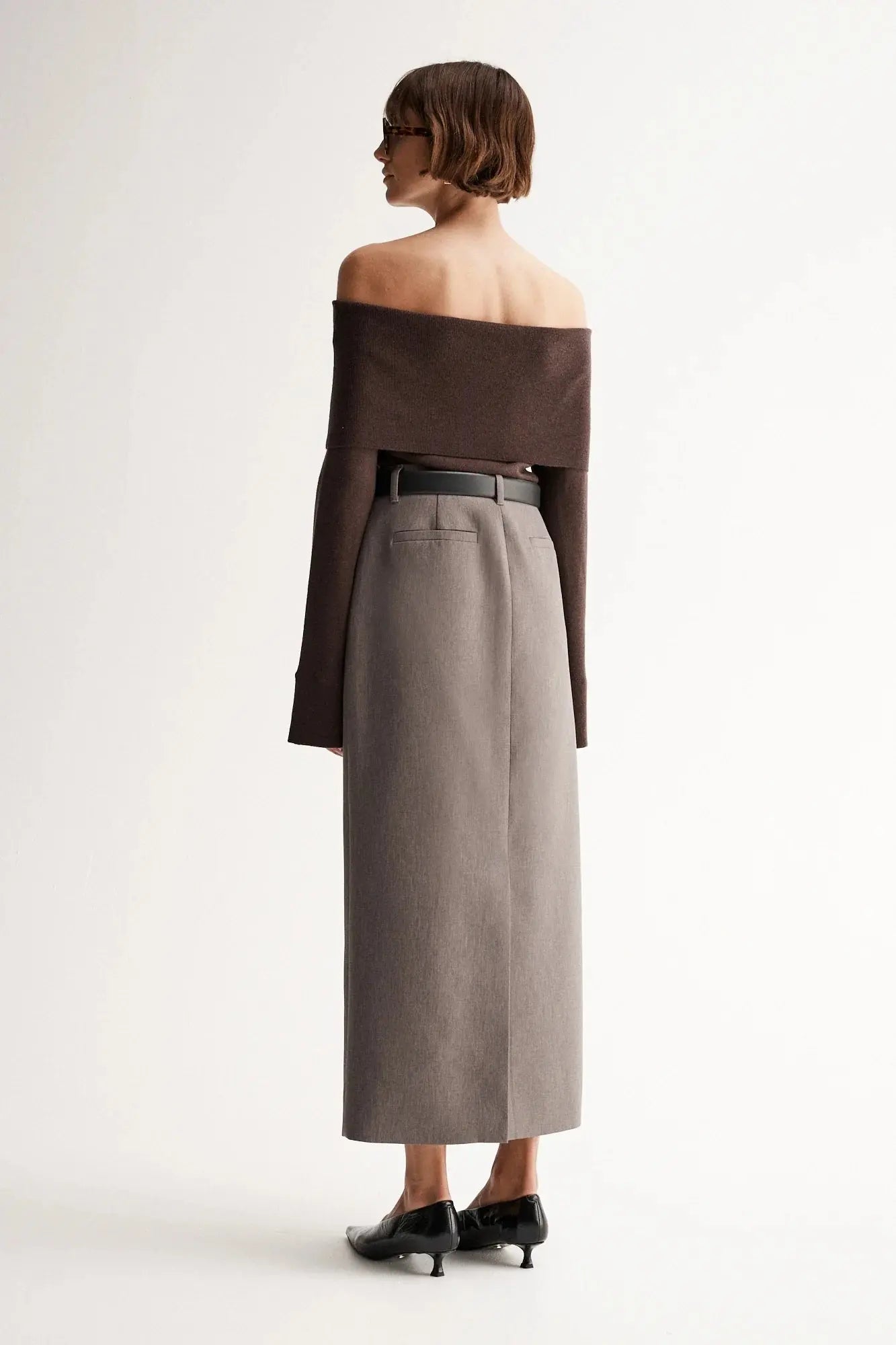 Alexa Knit Top in Chocolate Elka Collective