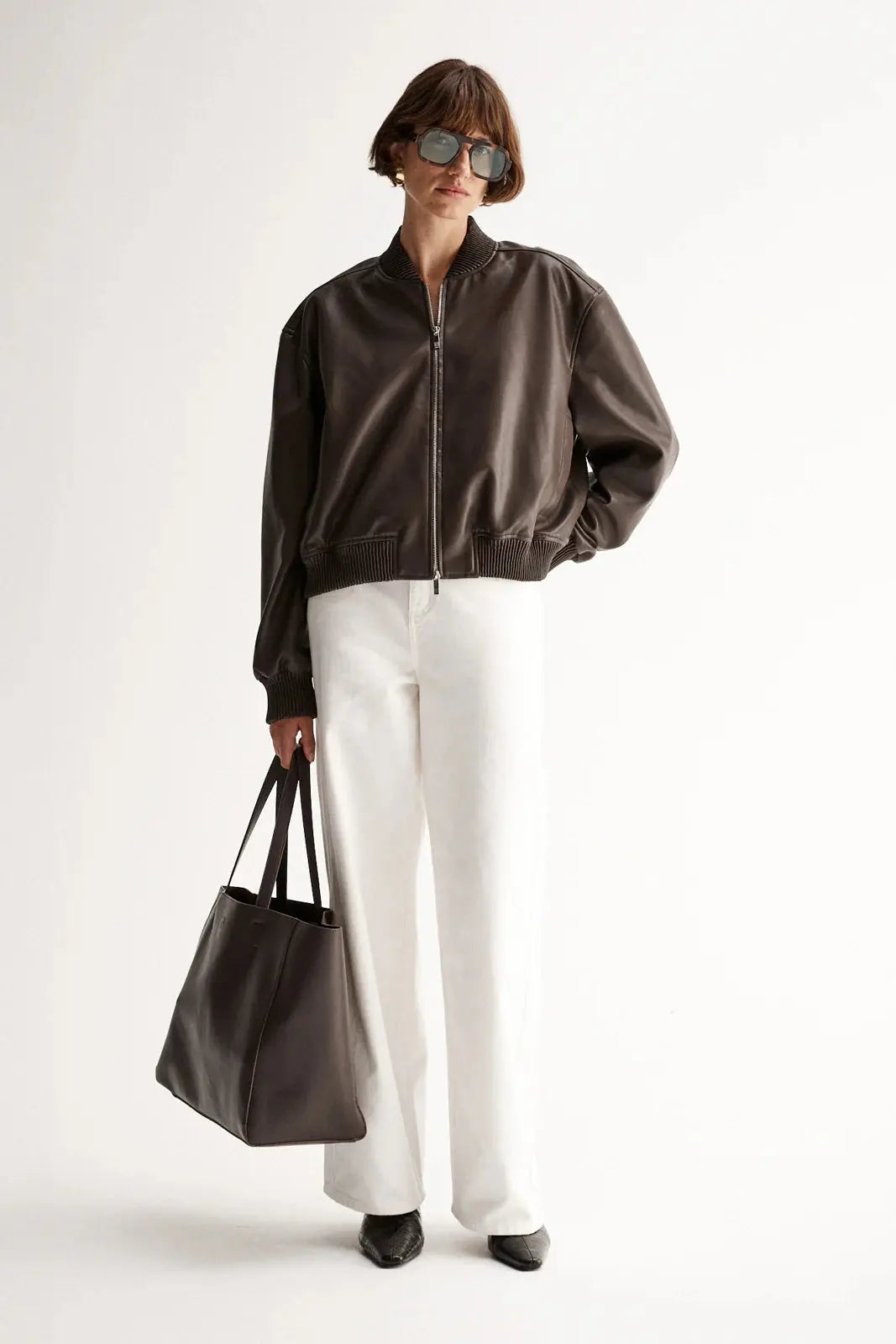 Brown bomber jacket Elka Collective at clothlifestyle boutique