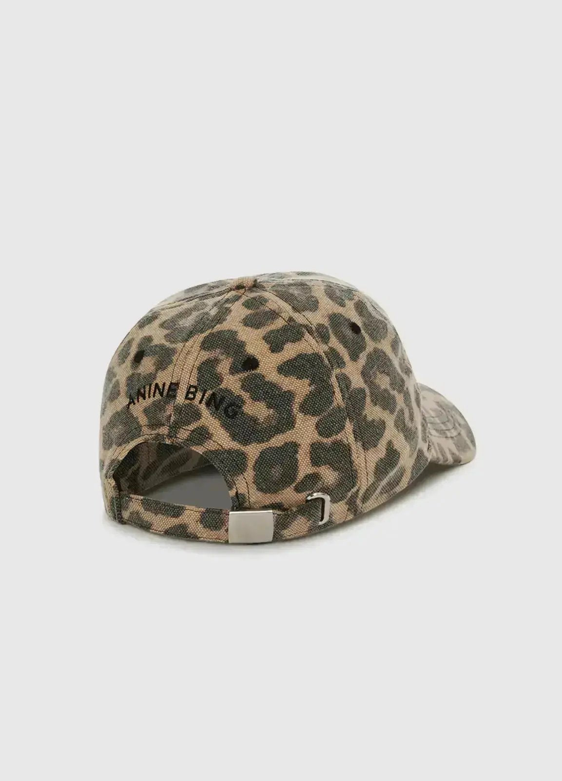 Jeremy Baseball Cap in Leopard Anine Bing