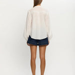 Lenny Blouse in White Kivari