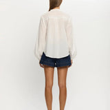 Lenny Blouse in White Kivari