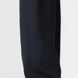 Elastic Detail Twill Pant in Black BASSIKE