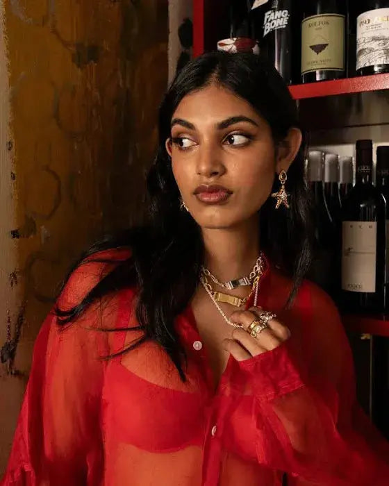 Portia Earrings Mountain and Moon