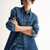 Odin Denim Shirt in Dark Indigo Elka Collective