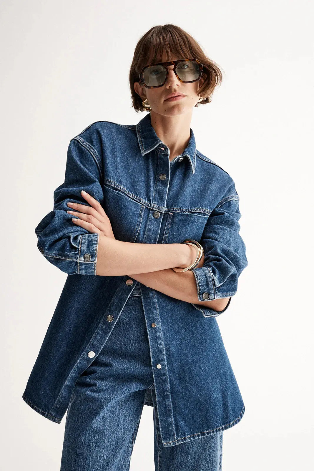 Odin Denim Shirt in Dark Indigo Elka Collective