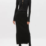 Slim Fit Cutout Detail Rib Top Bassike
