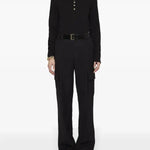 Alessia Long Sleeve Tee in black Anine Bing