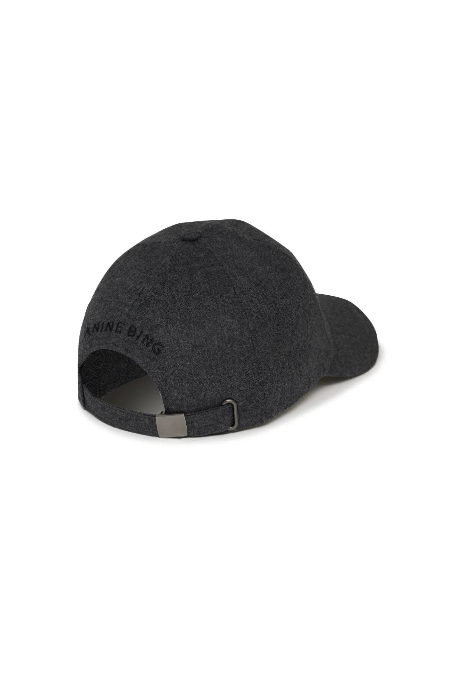 Jeremy Baseball Cap in Grey Wool Anine Bing