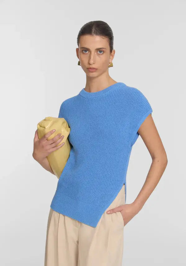 Memphis Knit Top in Blue Viktoria + Woods