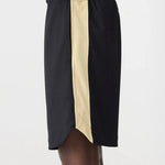 Pique Basketball Short in Black and Lemon BASSIKE