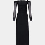 Sonnet Mesh Dress in Black Misha