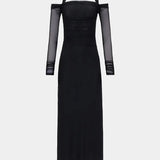 Sonnet Mesh Dress in Black Misha