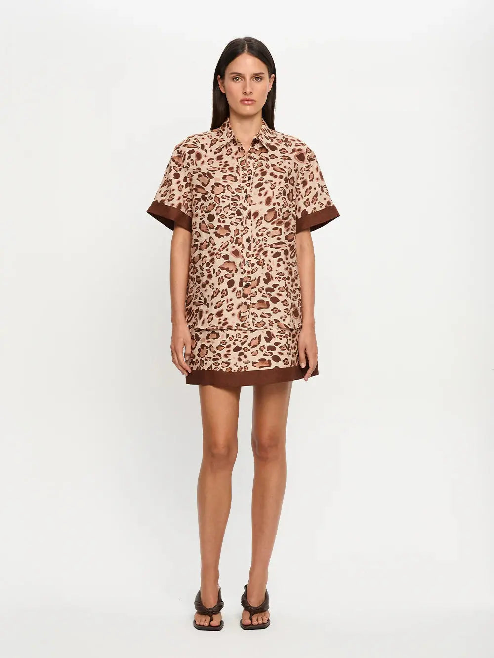 Paris Mini Skirt in Leopard Cloth Lifestyle Boutique