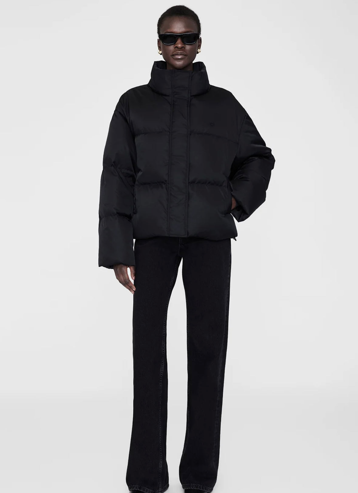 Dorian Puffer in Black Anine Bing
