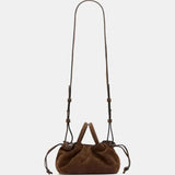 Brown Suede Mila Mini Tote