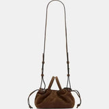 Brown Suede Mila Mini Tote