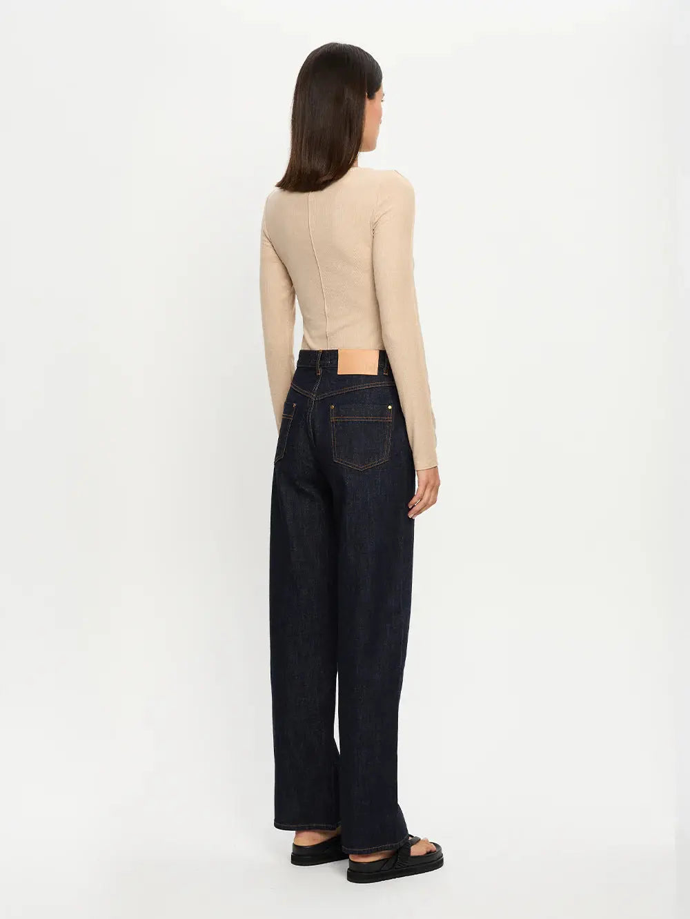 Quinn Knit Top in Taupe Kivari