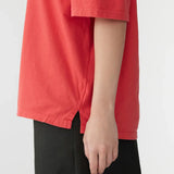 Dyed oversized rib detail t.shirt Bassike