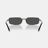 Prada Rectangular Metal Sunglasses Prada