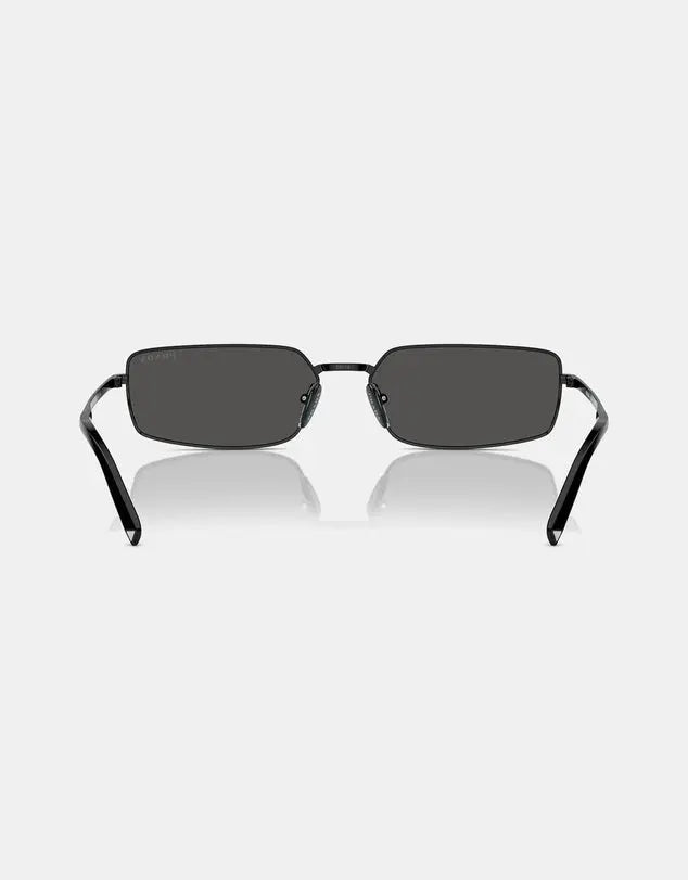 Prada Rectangular Metal Sunglasses Prada