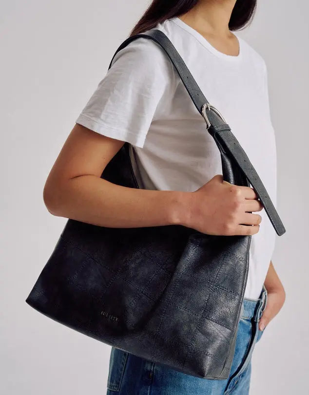 Anya Tote in Charcoal Patchwork Brie Leon