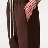 Pinstitch Detail Pant in Carob