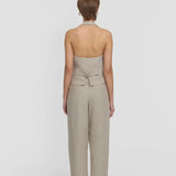 Cadence Vest - Linen Halter Neck Viktoria + Woods
