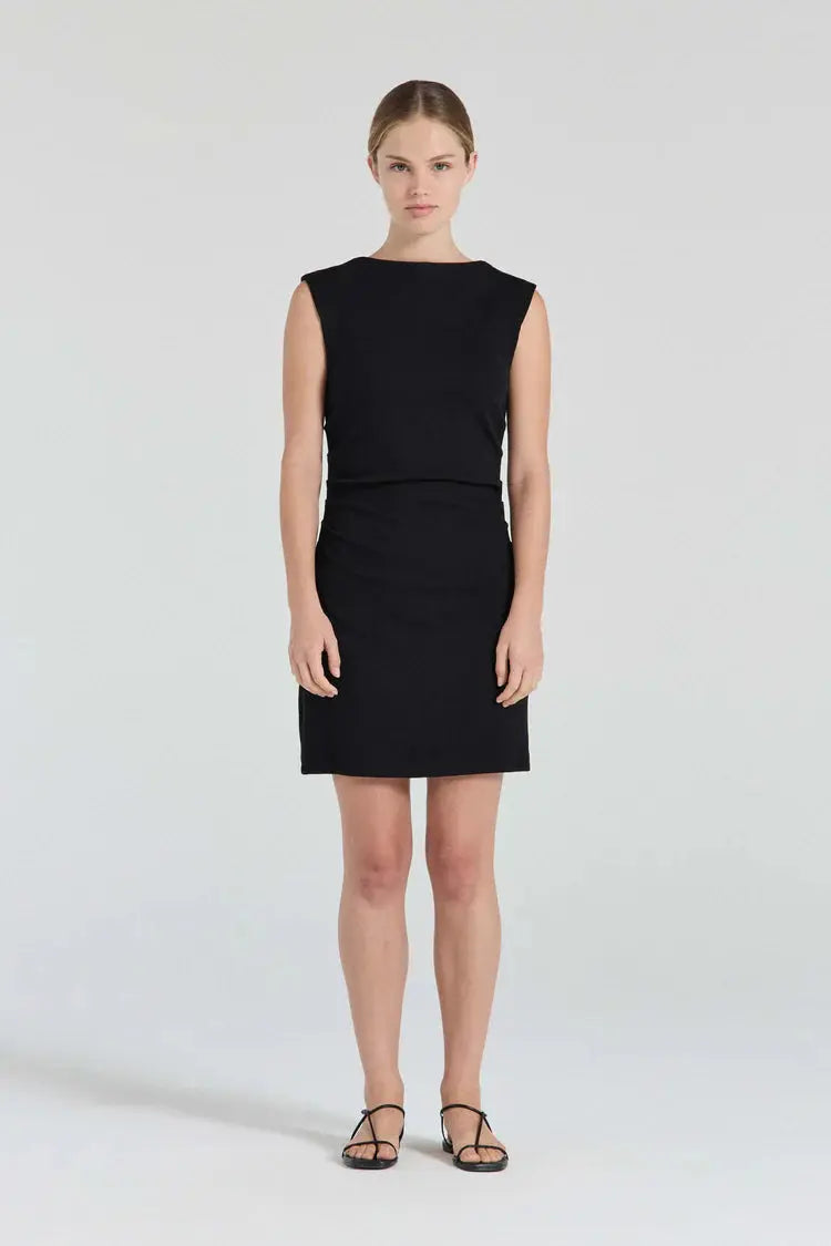 Harlow Mini Dress in Black Friends With Frank