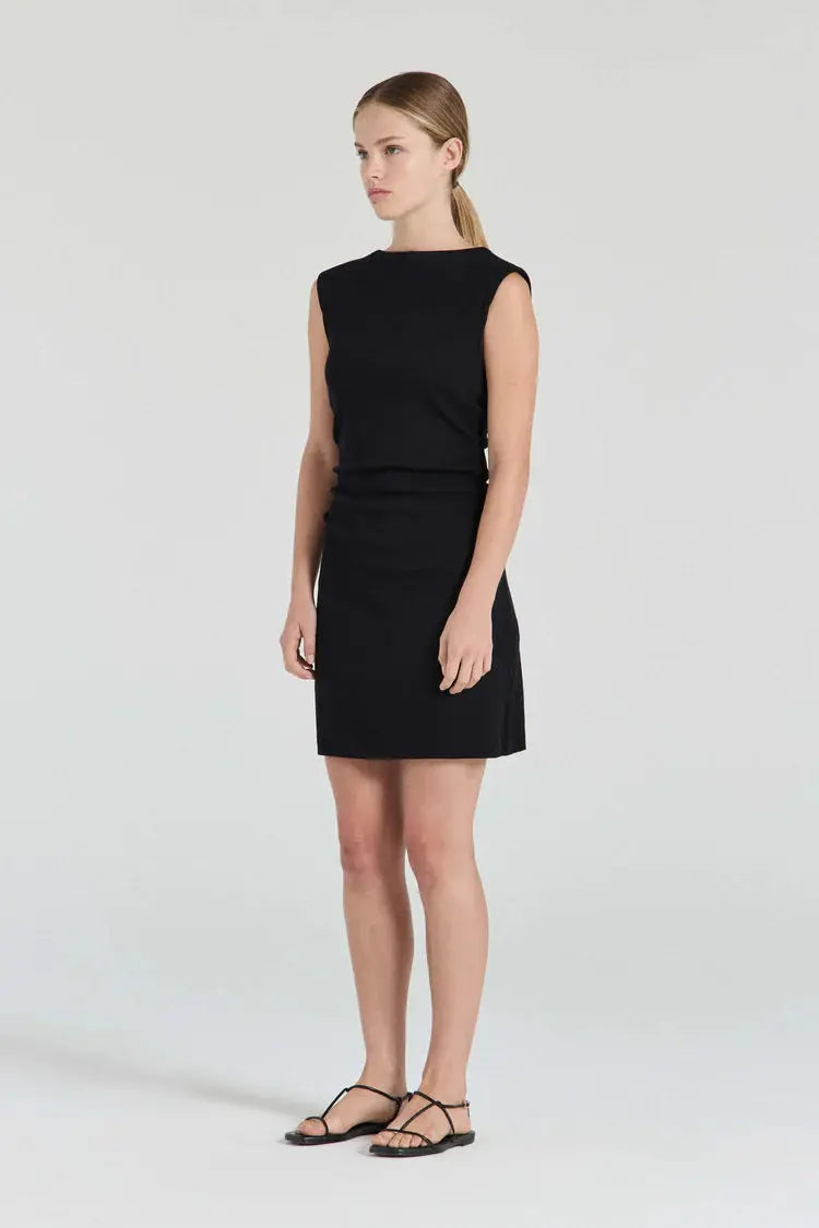 Harlow Mini Dress in Black Friends With Frank