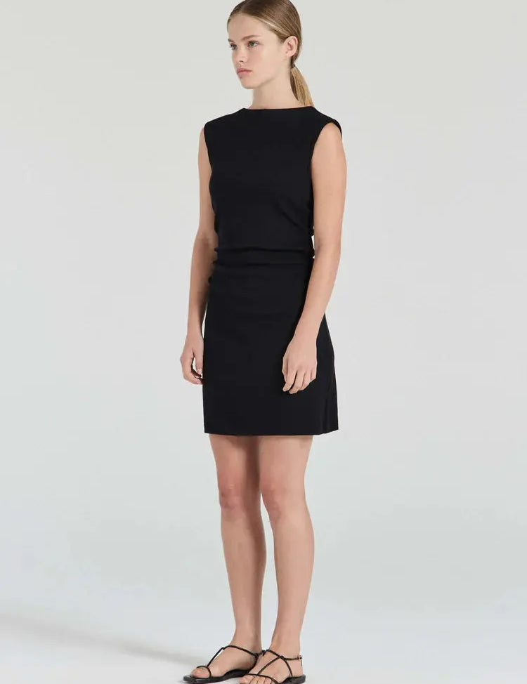 Harlow Mini Dress in Black Friends With Frank