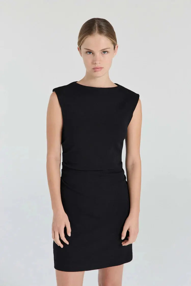 Harlow Mini Dress in Black Friends With Frank
