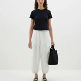 Cotton Canvas Cargo Pant in White
