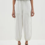 Cotton Canvas Cargo Pant in White