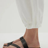 Cotton Canvas Cargo Pant in White
