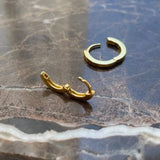 huggie earrings gold