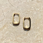 squoval earring gold product shot