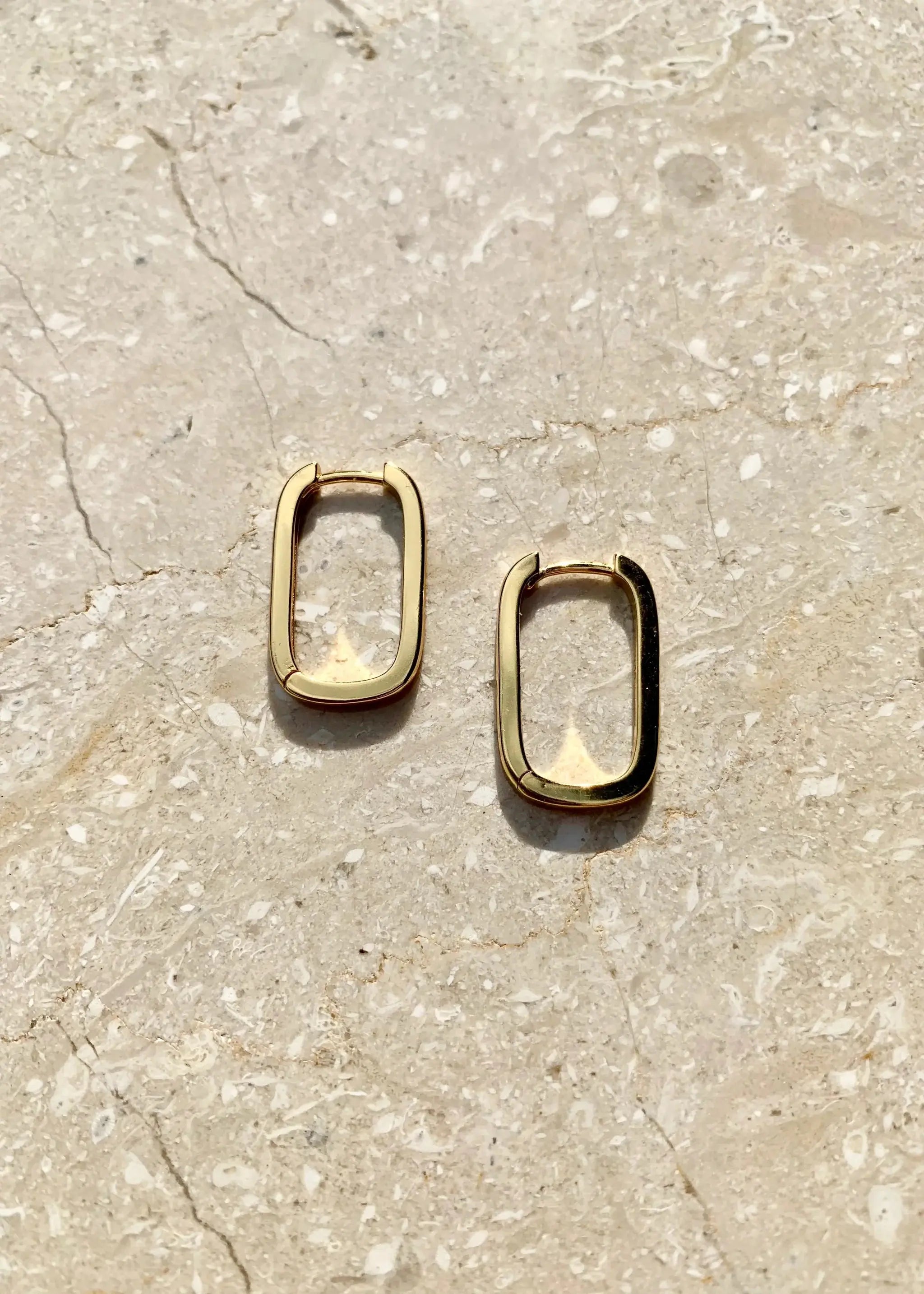 squoval earring gold product shot