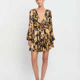 Kaia Tie Front Mini Dress Kivari