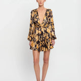 Kaia Tie Front Mini Dress Kivari