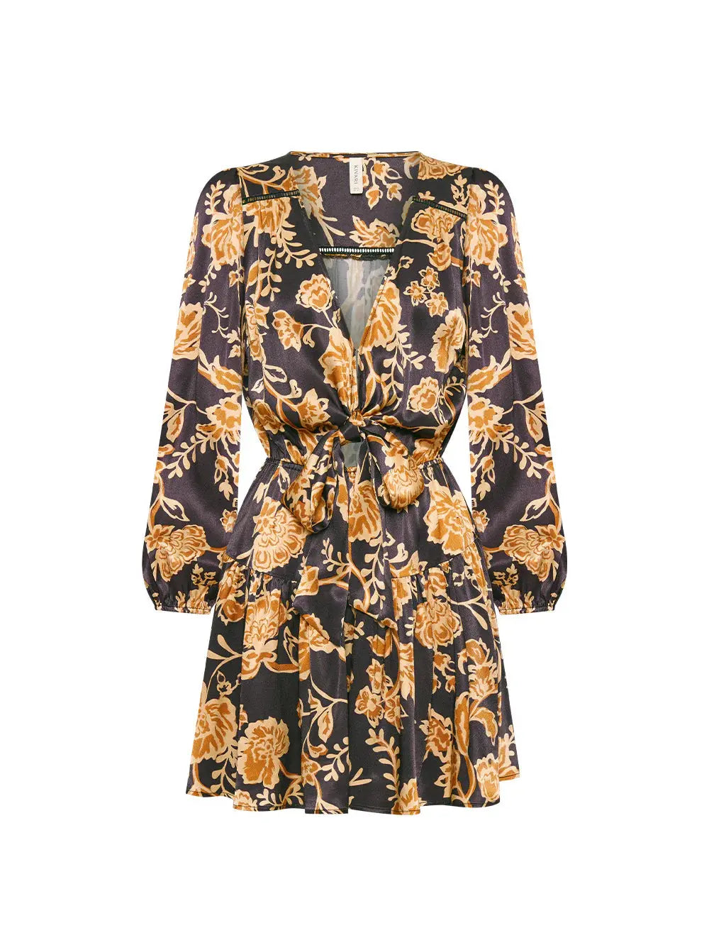 Kaia Tie Front Mini Dress Kivari