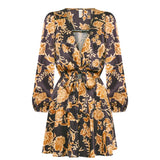 Kaia Tie Front Mini Dress Kivari