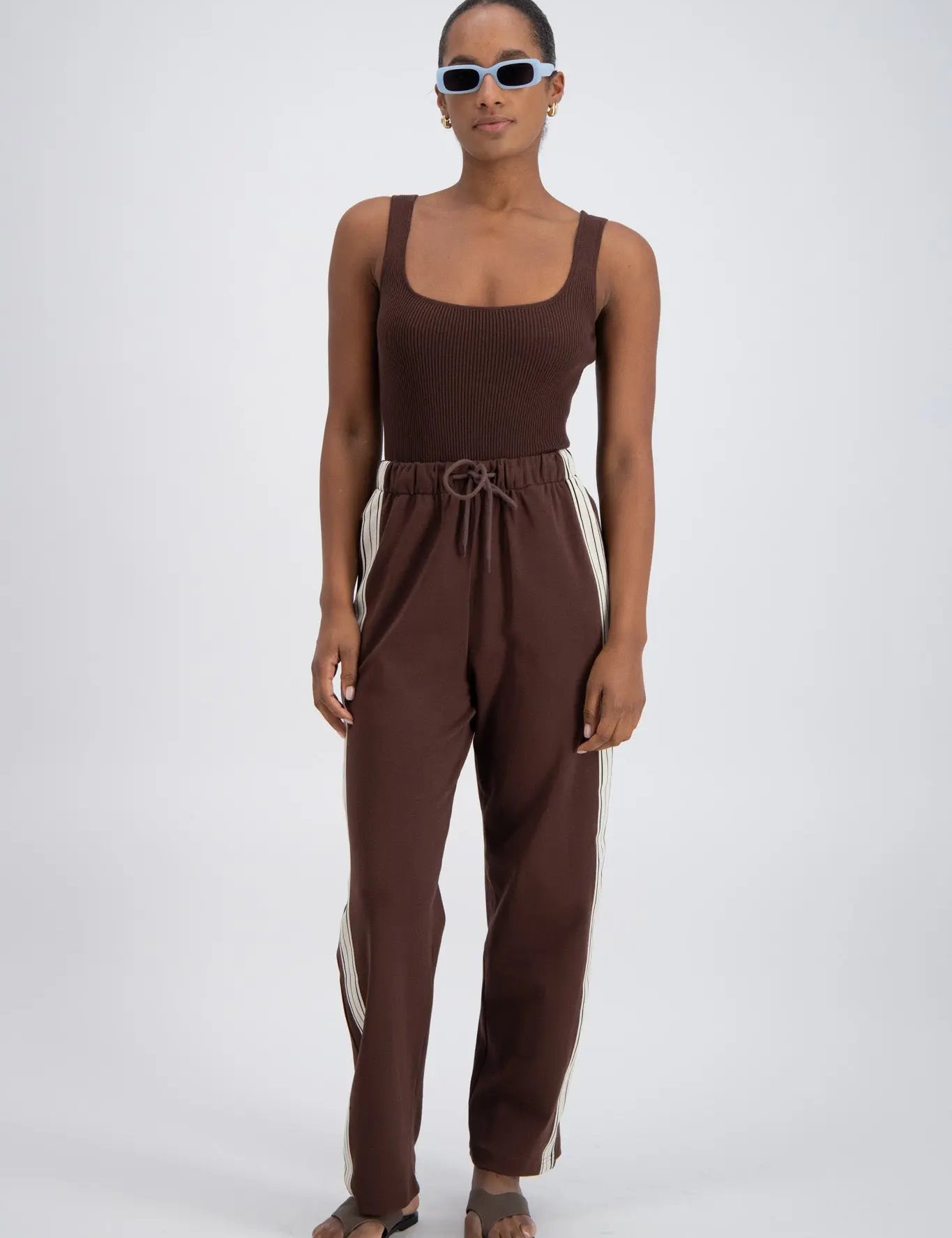 Panarea Trackpant in Brown Jasmine Alexa