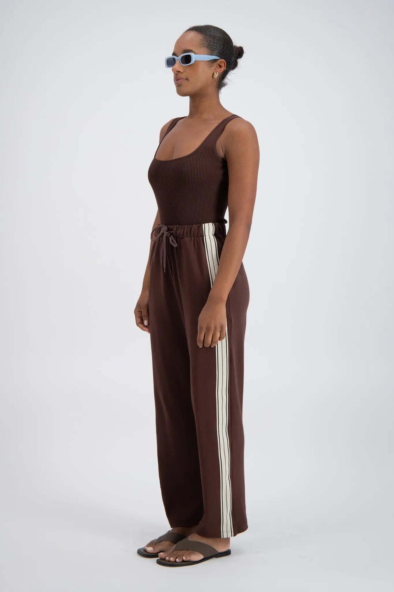 Panarea Trackpant in Brown Jasmine Alexa
