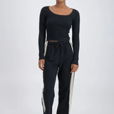 Panarea Trackpant in Black Jasmine Alexa