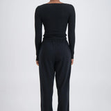 Panarea Trackpant in Black Jasmine Alexa