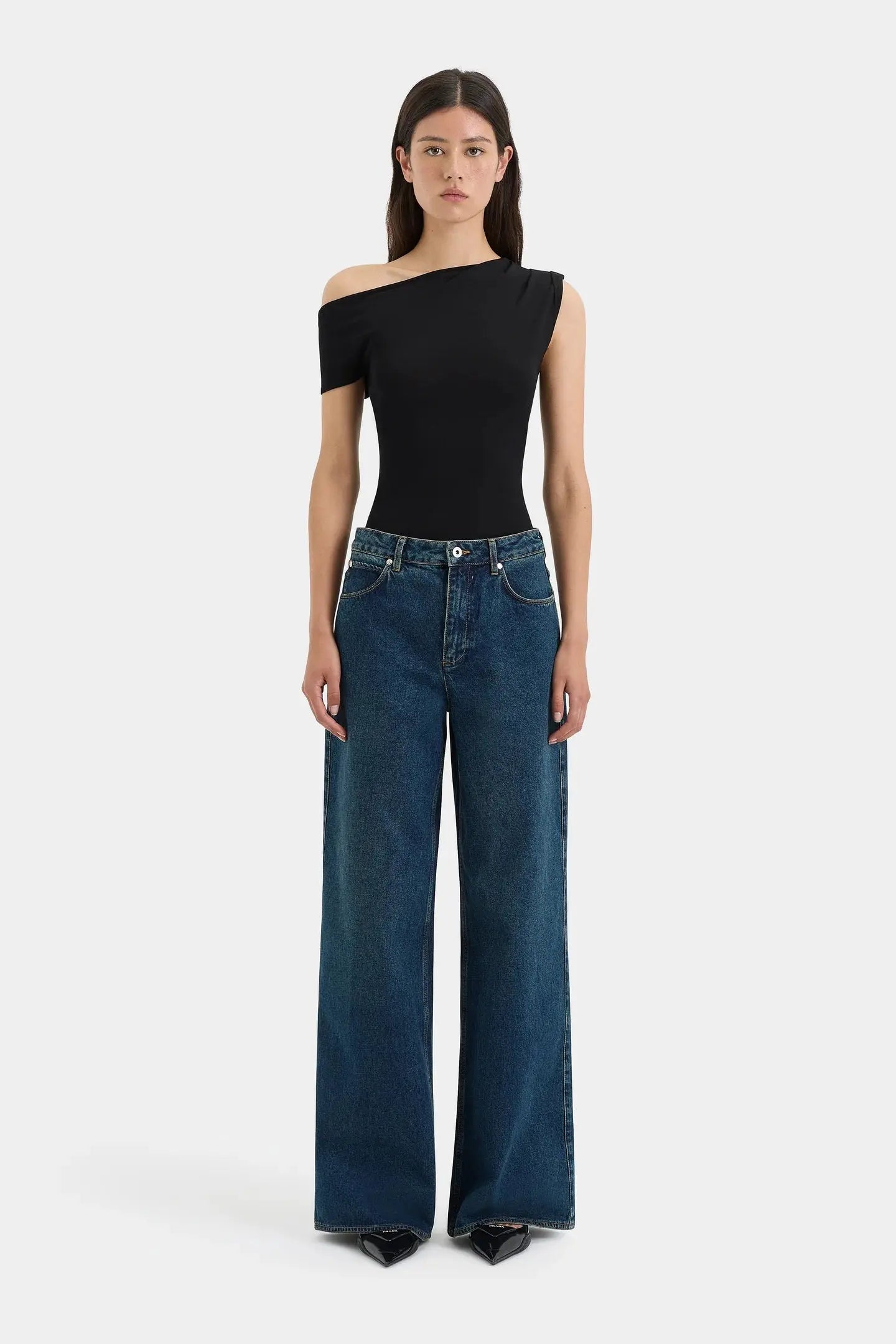 Yolanda Off Shoulder Top in Black Sir.